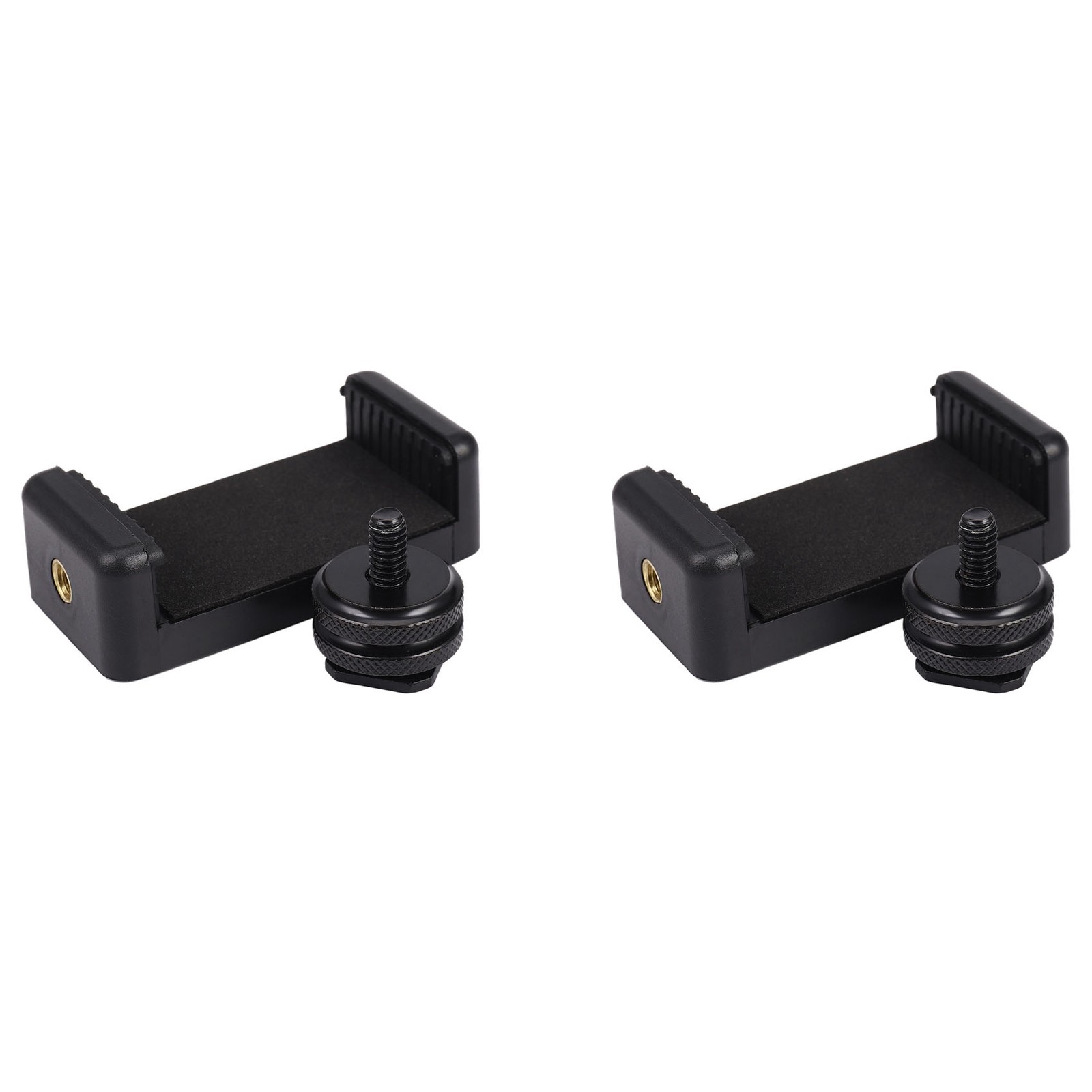2X 1/4 Inch Flash Hot Shoe Screw Adapter Tripod Mount Phone Clip Holder for5468