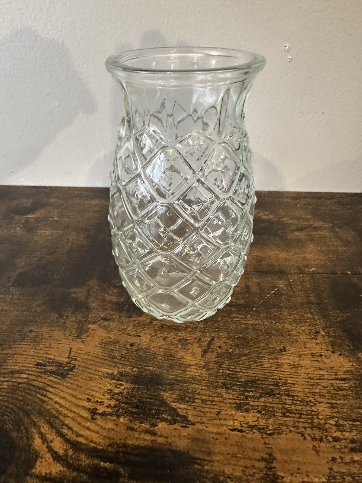 Libbey Tiki Pineapple 17 oz Clear  Drinking Glass