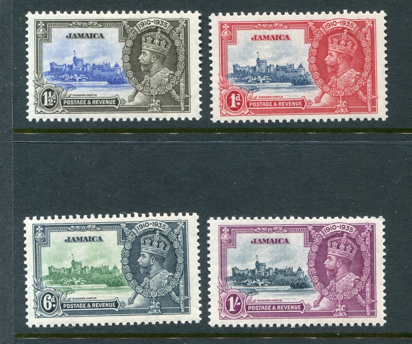 Jamaica #109-112 Silver Jubilee Complete Set [Mint Never Hinged]