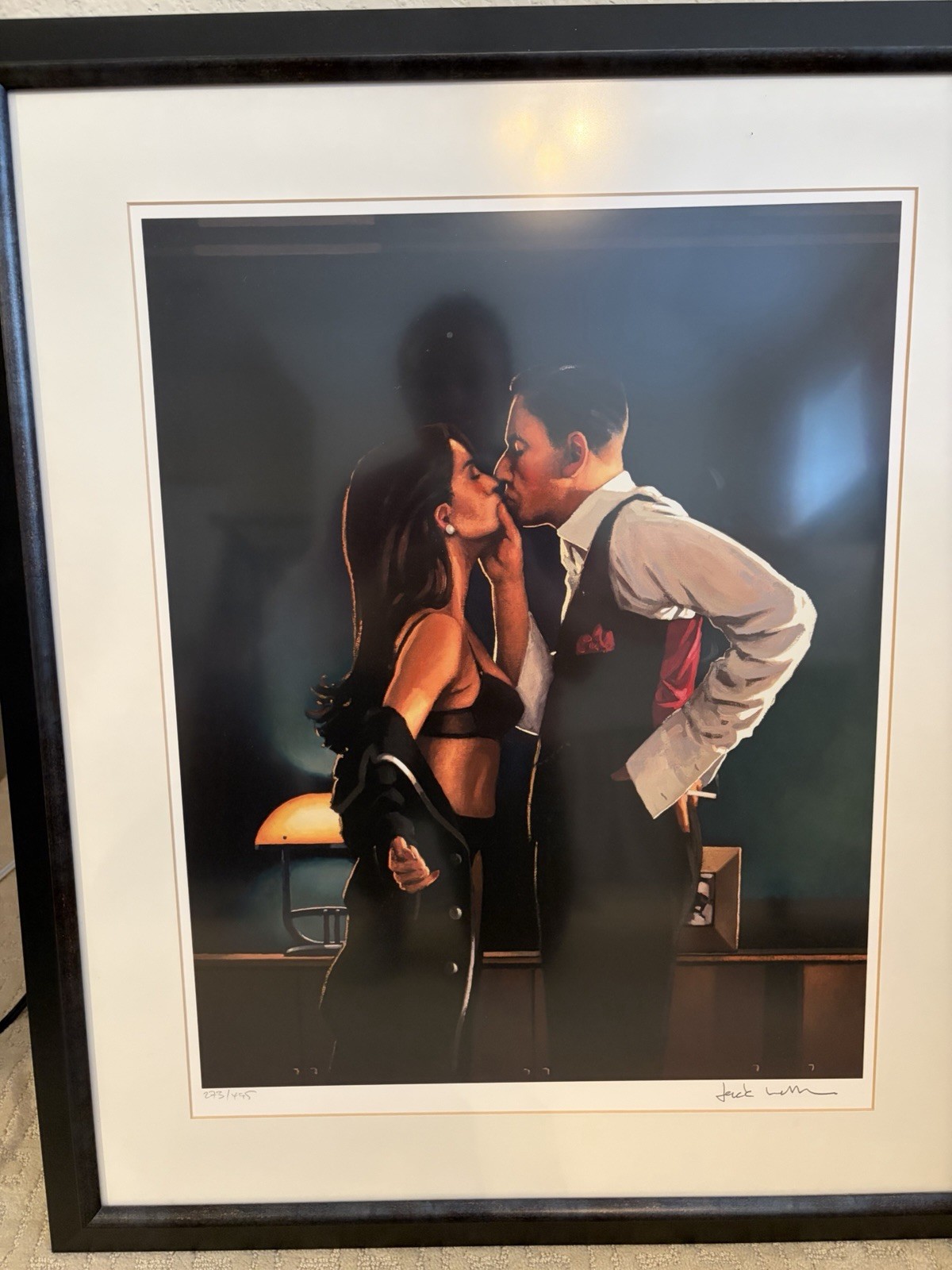 Jack Vettriano Pincer Movement. Signed and numbered 273/495 Giclee Print.