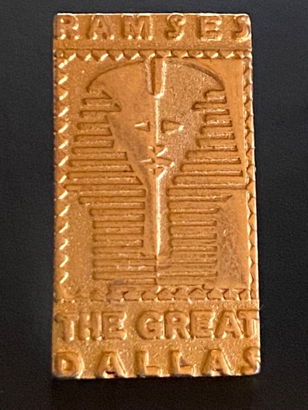 VTG Ramses The Great Dallas Museum of Natural History Exhibit 1989 Lapel Pin