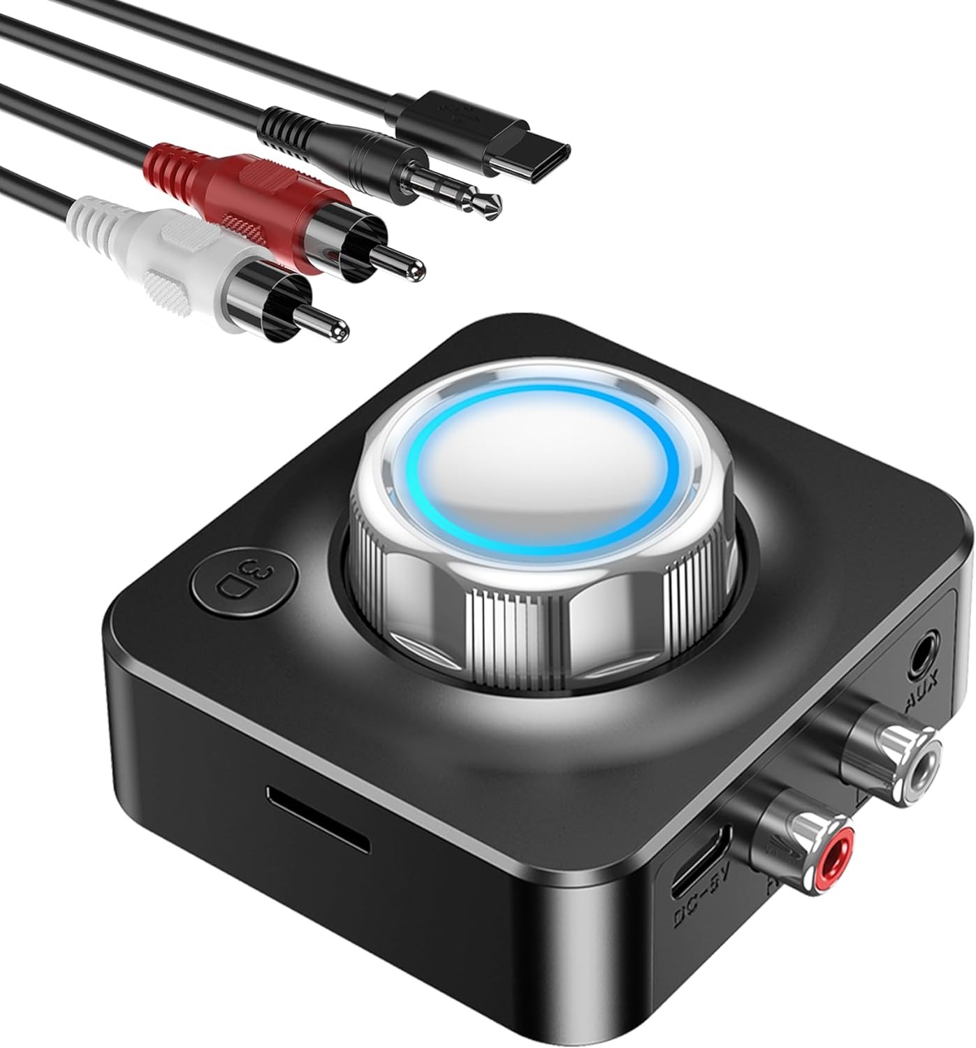 KAIY Bluetooth Receiver for Home Stereo, Bluetooth to RCA Adapter for Old Receiv