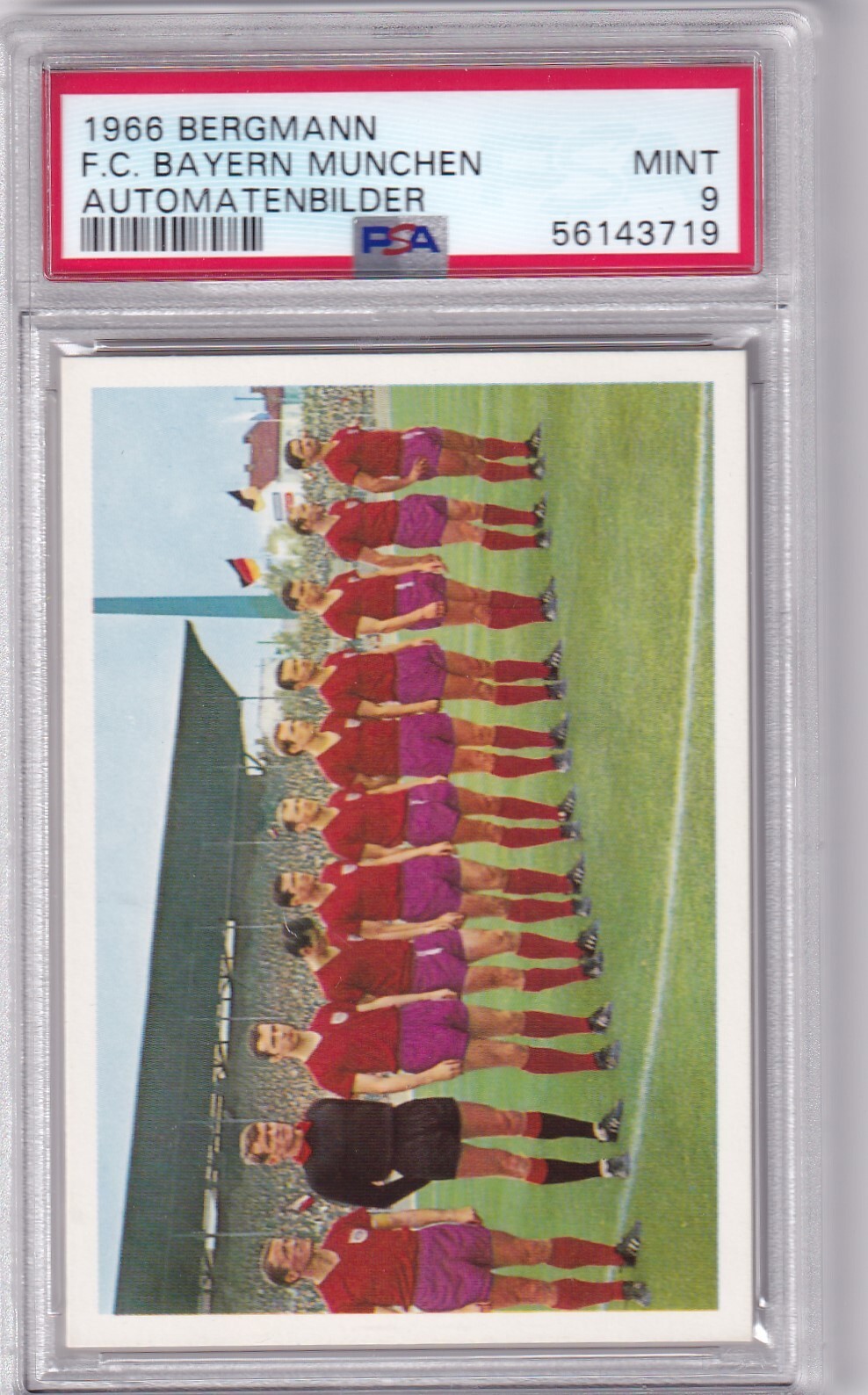 1966 Bergmann Bayern Munich Franz Beckenbauer Gerd Müller Automatenbilder PSA 9