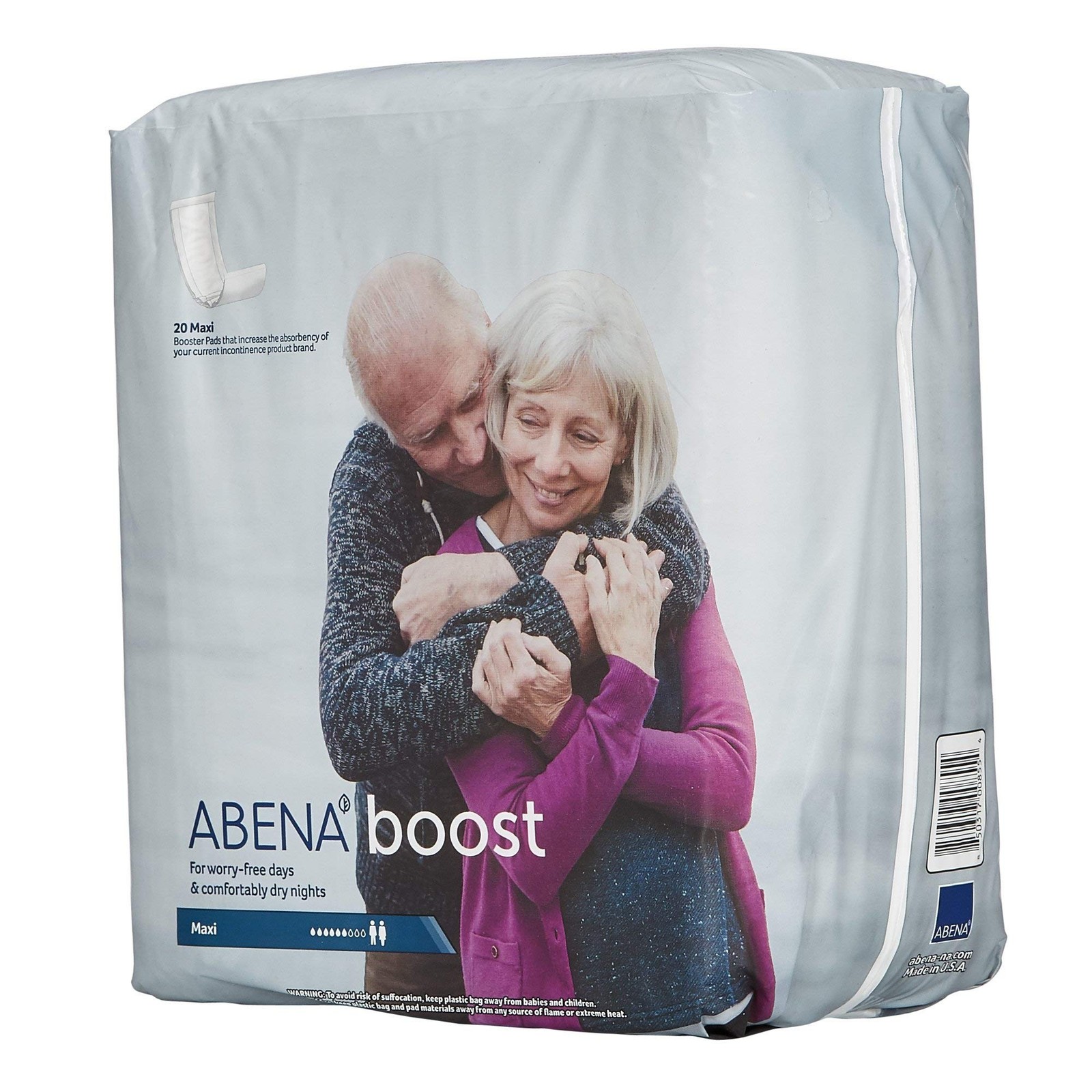 Abena BOOST Fluff Incontinence Pads - No Barrier/Flow-Through, (Sizes Normal ...