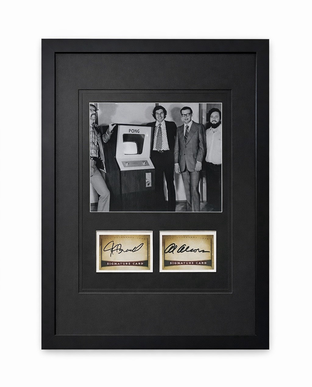 Nolan Bushnell and Allan Alcorn Signed Autograph Framed Display - Atari - Pong