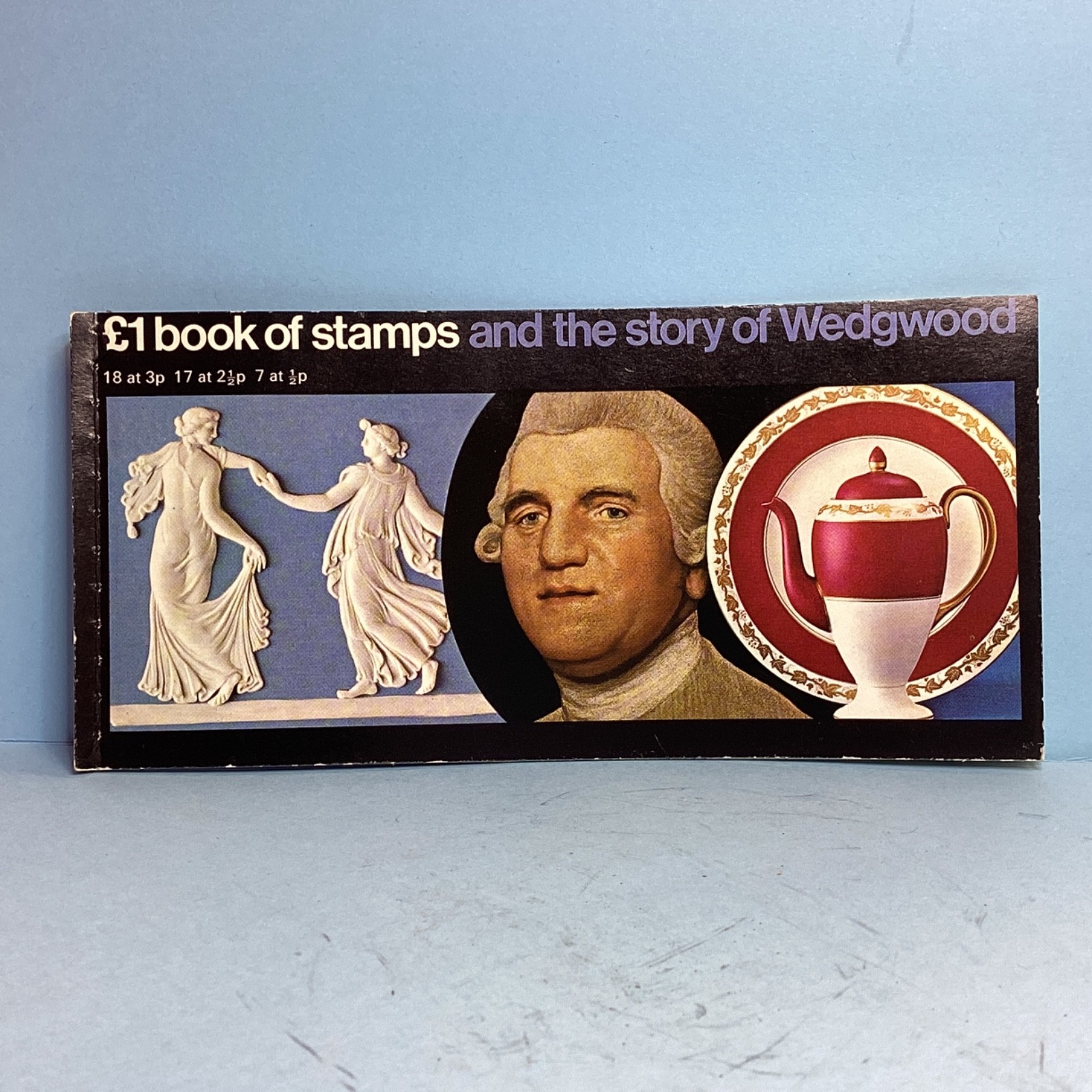 £1 Book Of Stamps The Story Of Wedgwood Complete 1972