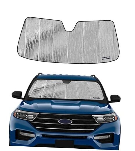 Windshield Sunshade for Ford Explorer 2020-2025, silver-for explorer 2020-2025