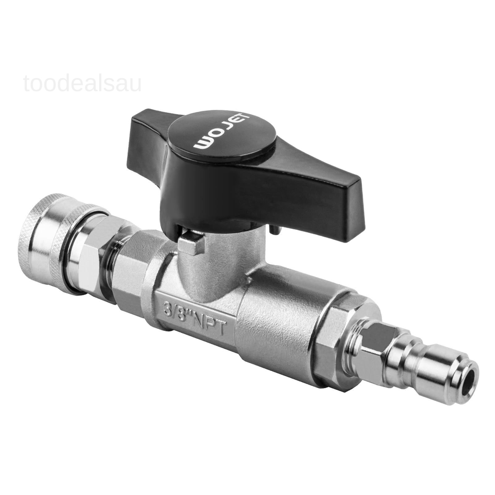 Ball Valve Pressure Washer, Industrial-Grade DN10 Shutoff Silver