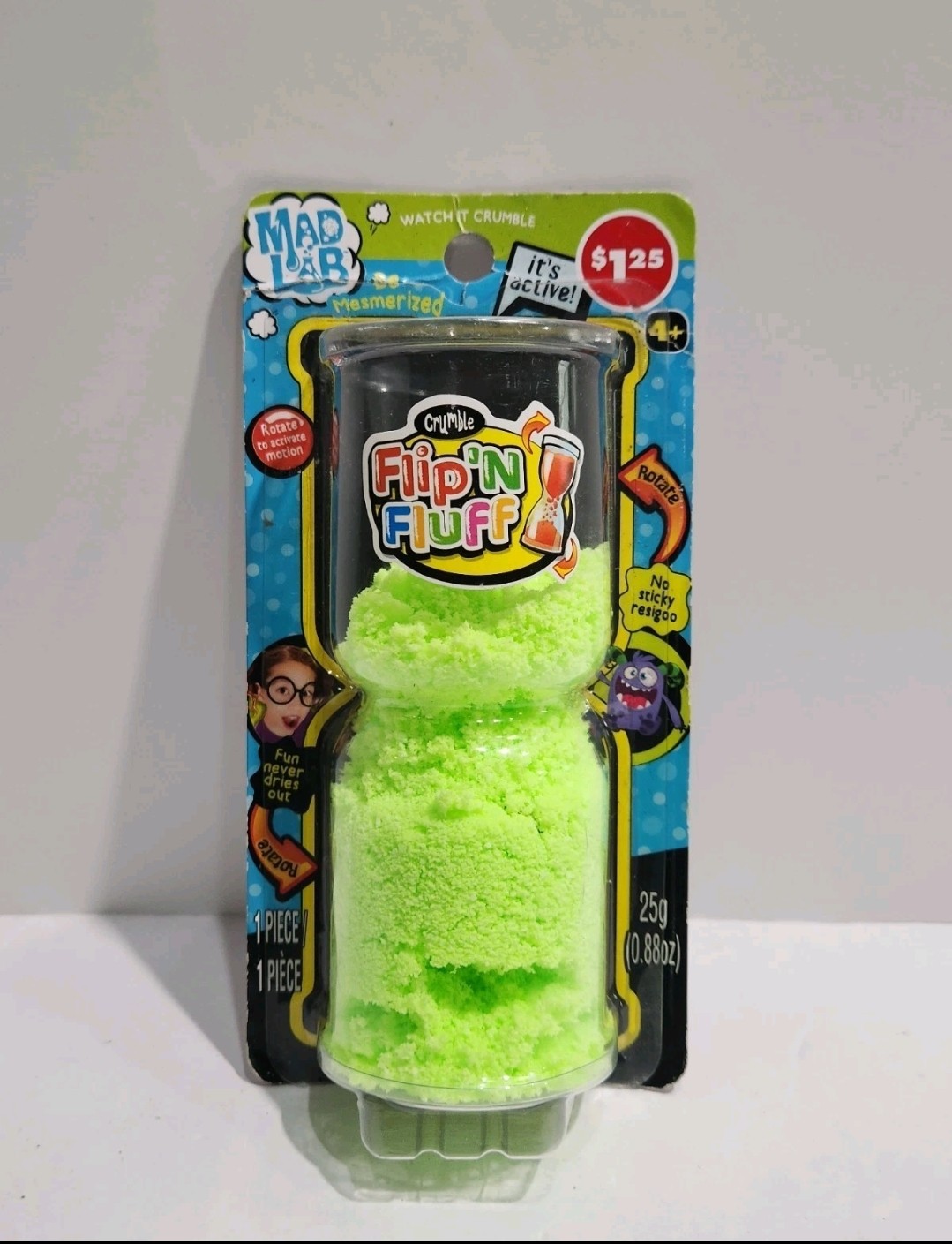 Mad Labs Flip N Fluff NEW Green Sensory