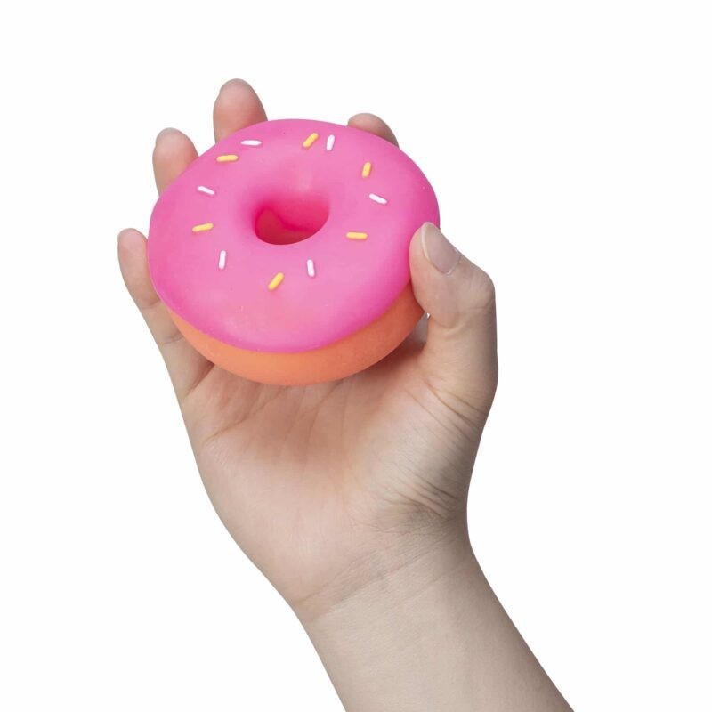 PINK – NeeDoh DohNut Squishy Stress Ball Sprinkle Donut Fidget Toy Schylling NEW