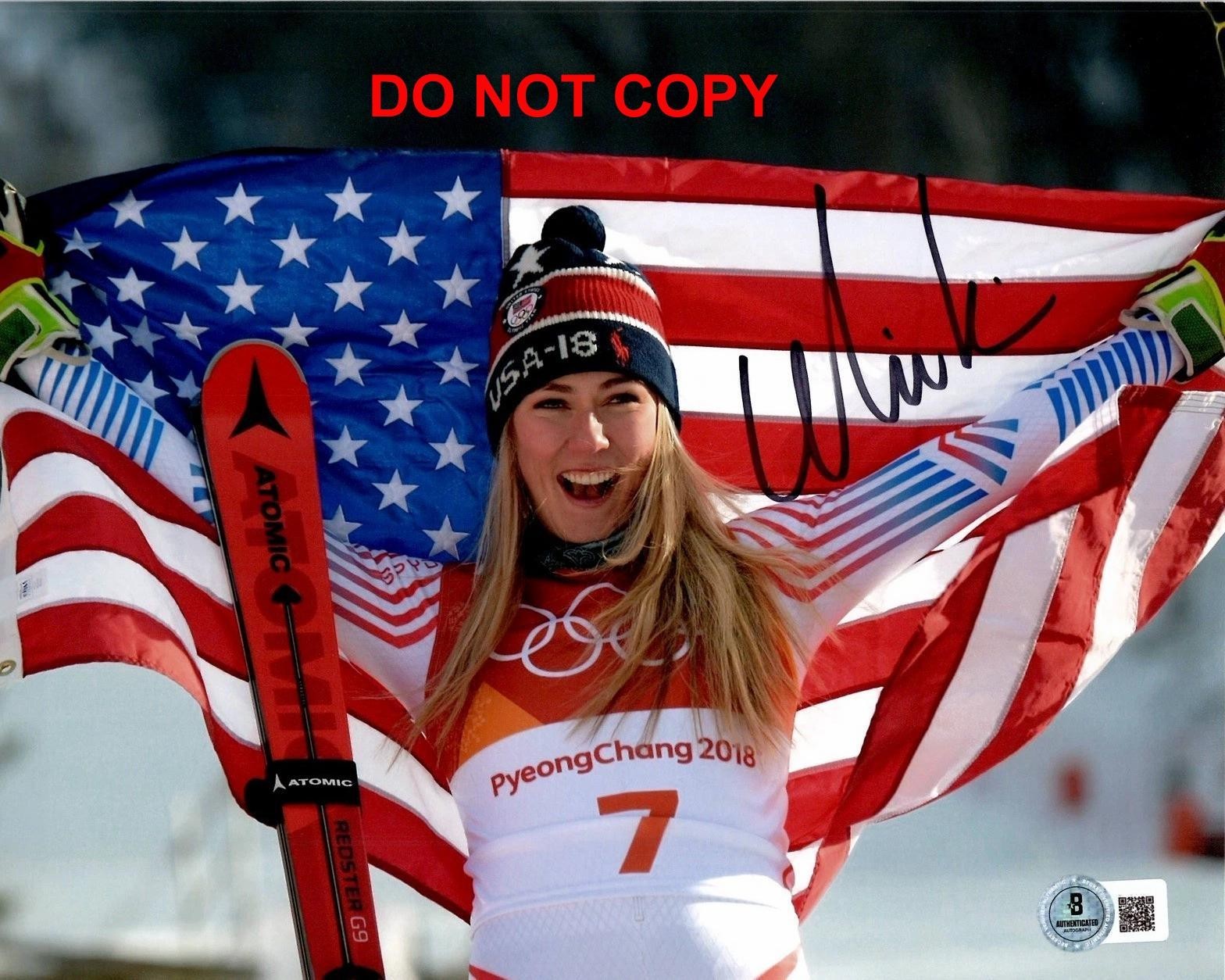Mikaela Shiffrin USA OLYMPICS Signed Autographed REPRINT 8x10 Photo RP