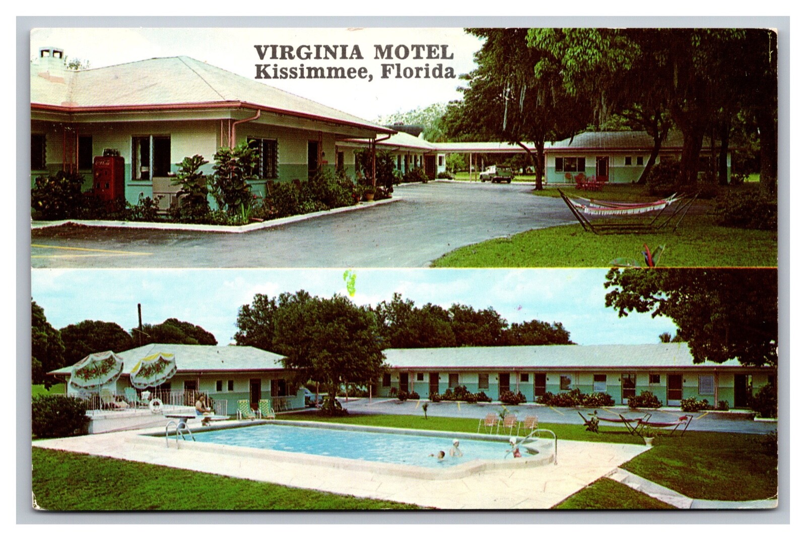 Kissimmee FL Florida Virginia Motel Orange Blossom Trail 17-92 Chrome Postcard