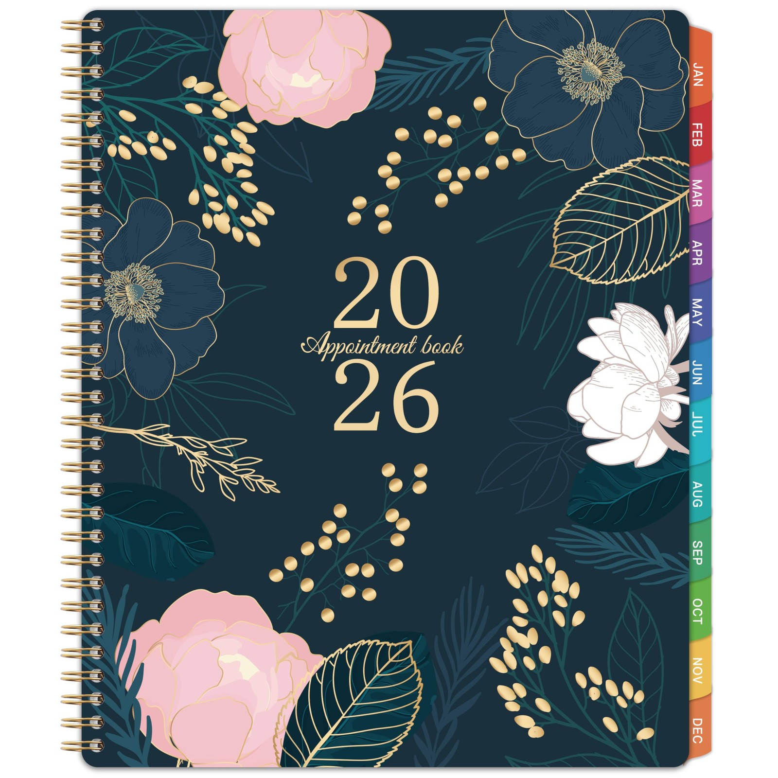2026 Appointment Book - January 2026 - December 2026, 8.5" x 11", black 
