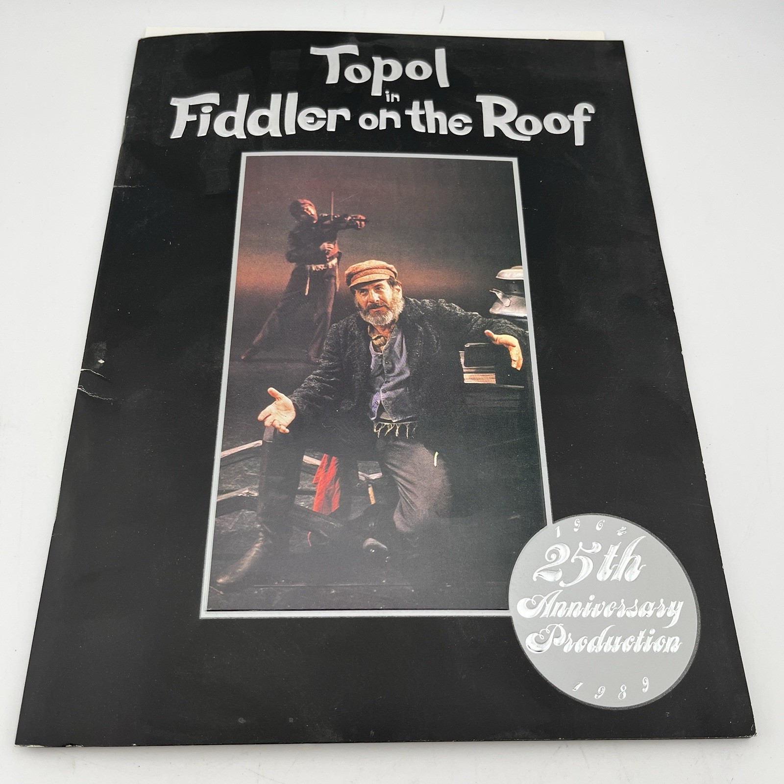 Topol in "FIDDLER ON THE ROOF" 25th Anniversary Playbill Theatre Book 1964-1989
