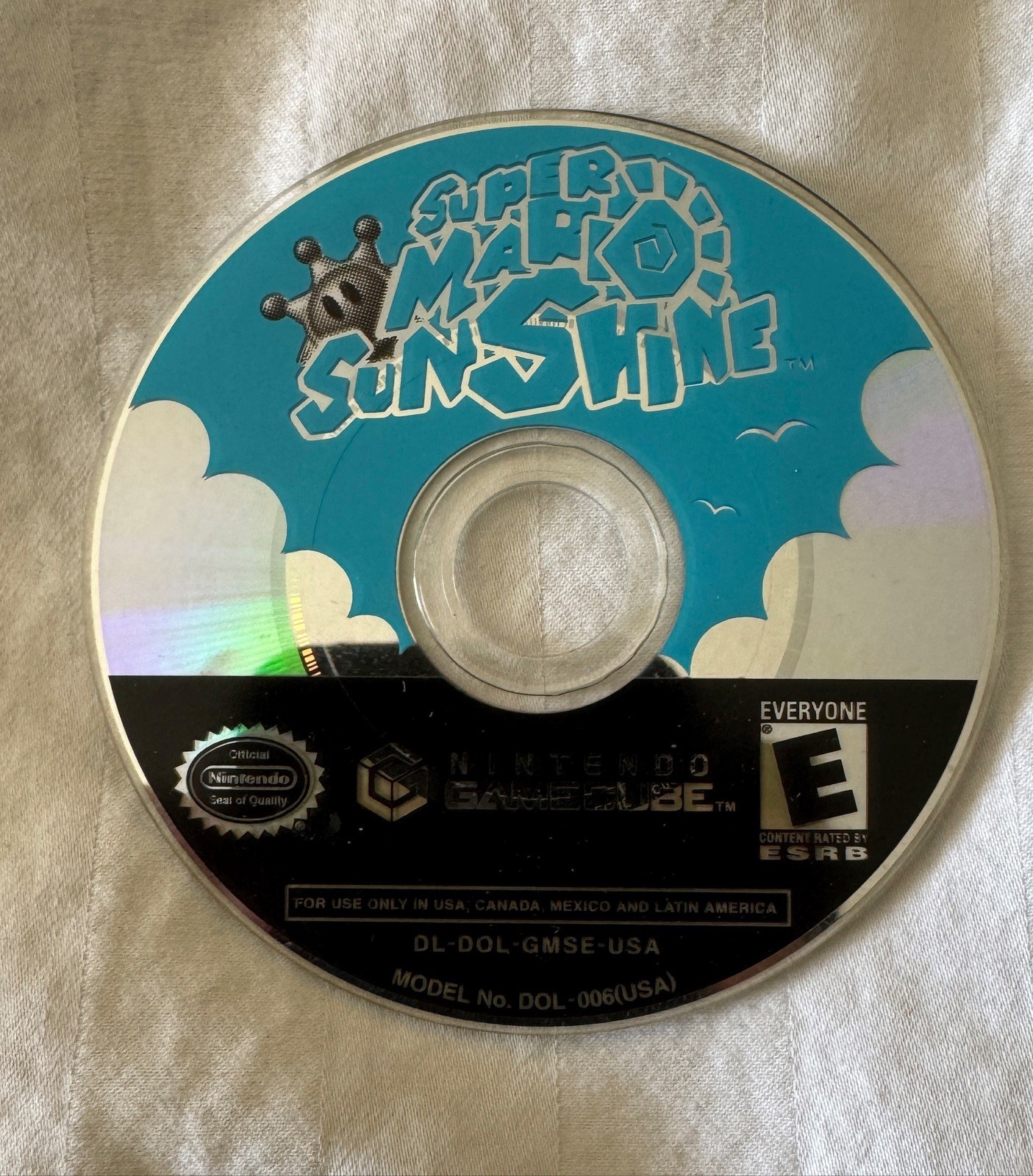 VIDEO GAME Nintendo GameCube Super Mario Sunshine Disc Only