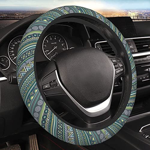 Steering Wheel Cover Neoprene Universal 15 Inches Car Steering Boho Pattern