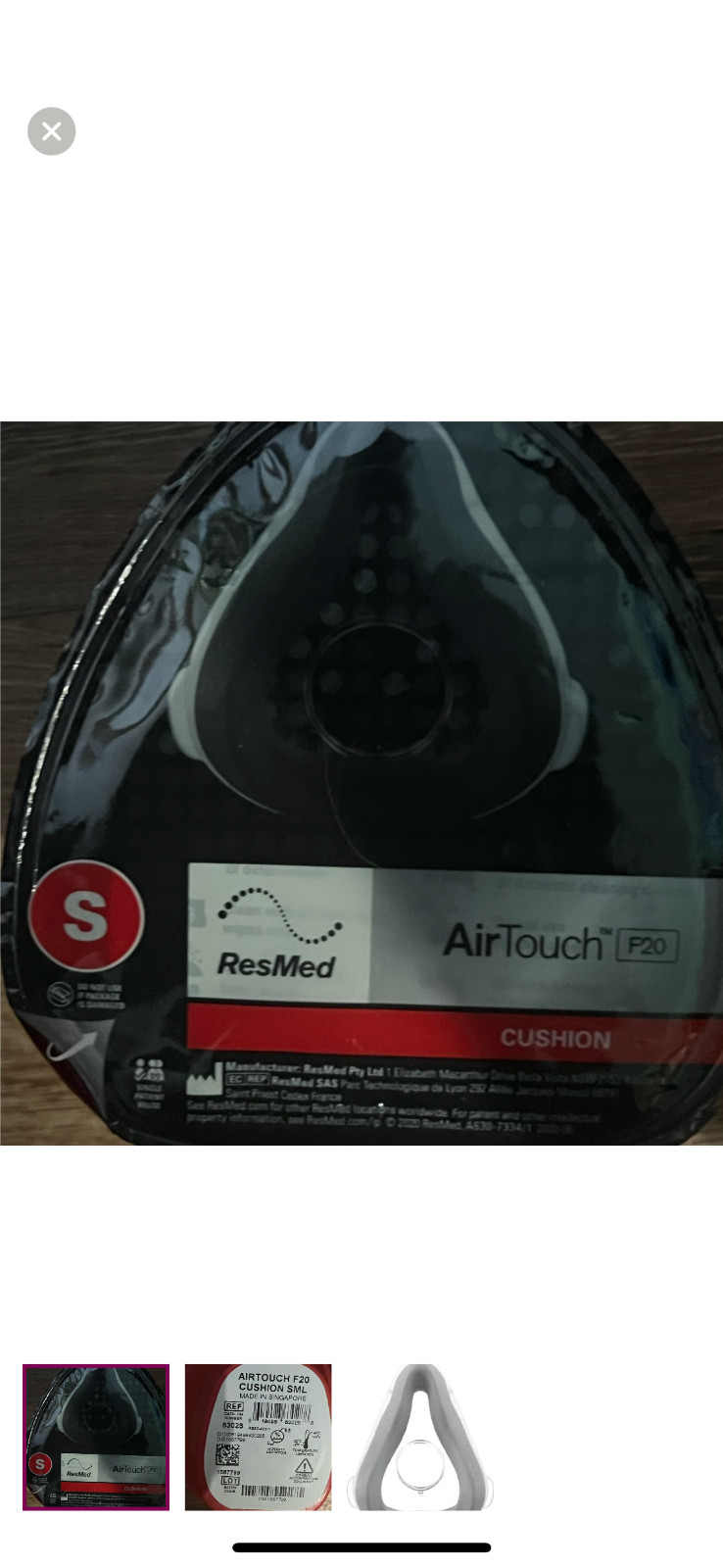 Res Med Air Touch F20 Small Replacement Cushion 63028