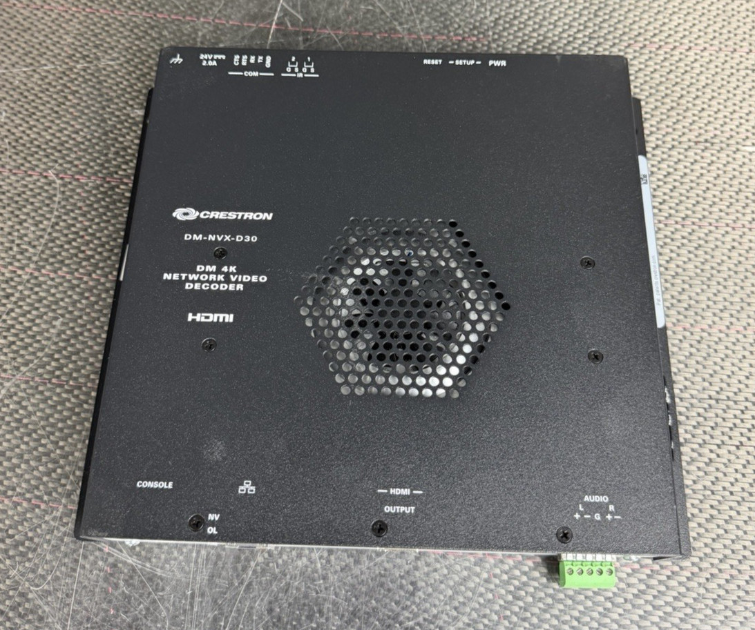 CRESTRON NVX DM-NVX-D30 DM 4K NETWORK AV VIDEO DECODER *NO Power Supply* ShpFAST