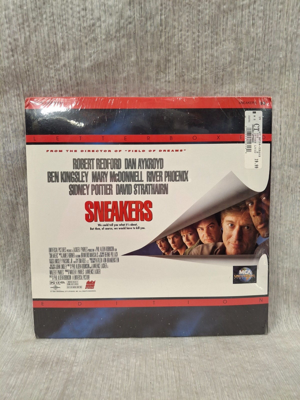 Sneakers (Laserdisc, 1993)  - Letterbox  - Robert Redford, Sidney Poitier - NEW