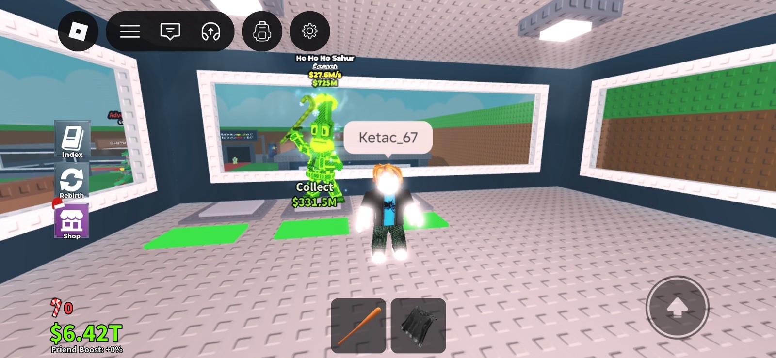 Roblox - Steal a brainrot radioactive ho ho ho sahur