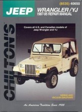 Jeep Wrangler/YJ 1987-95 (Chilton's Total Car Care Repair Manuals), The Chilton 