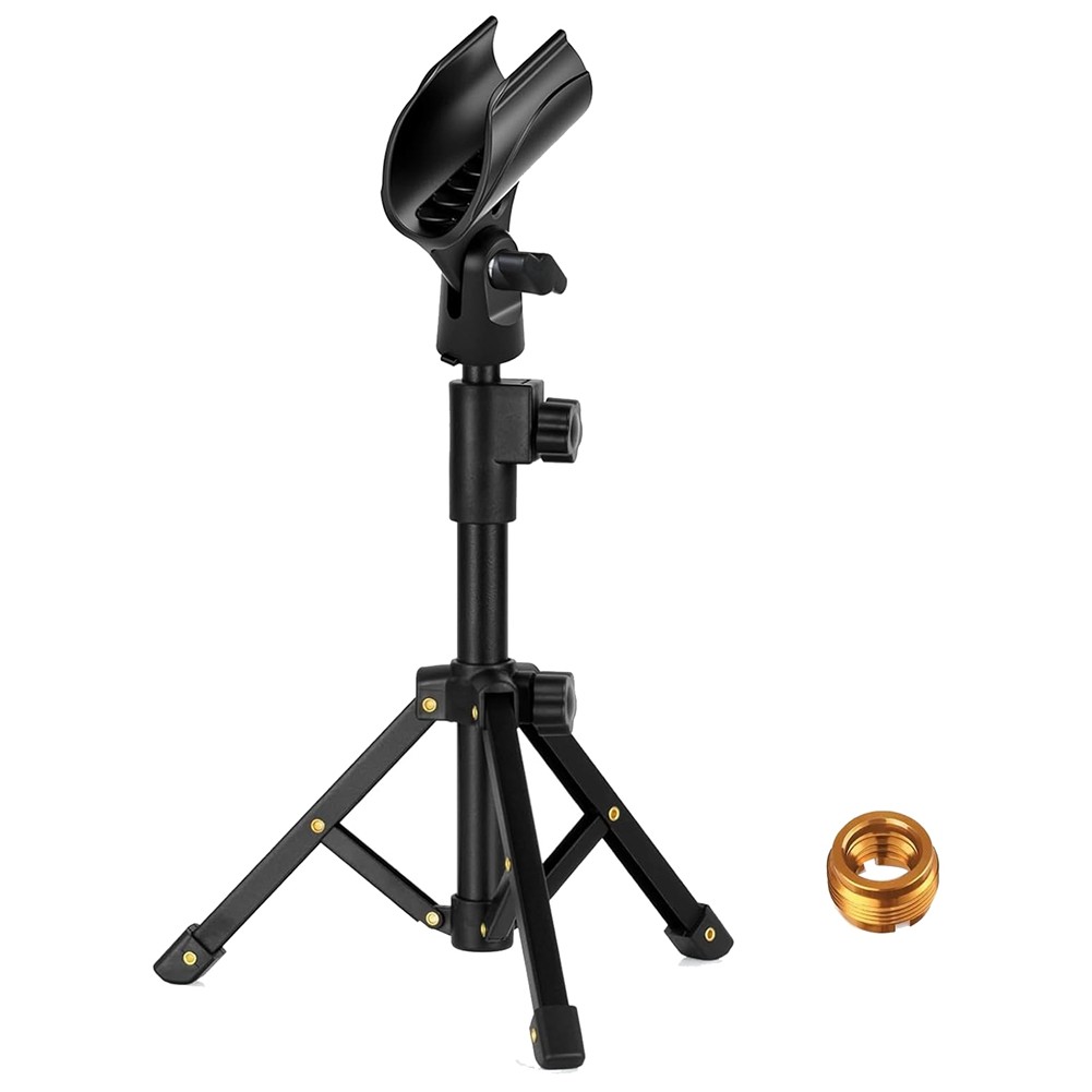 Tabletop Mic Stand, Adjustable Desktop Microphone Stand with 3/8 Inch3203