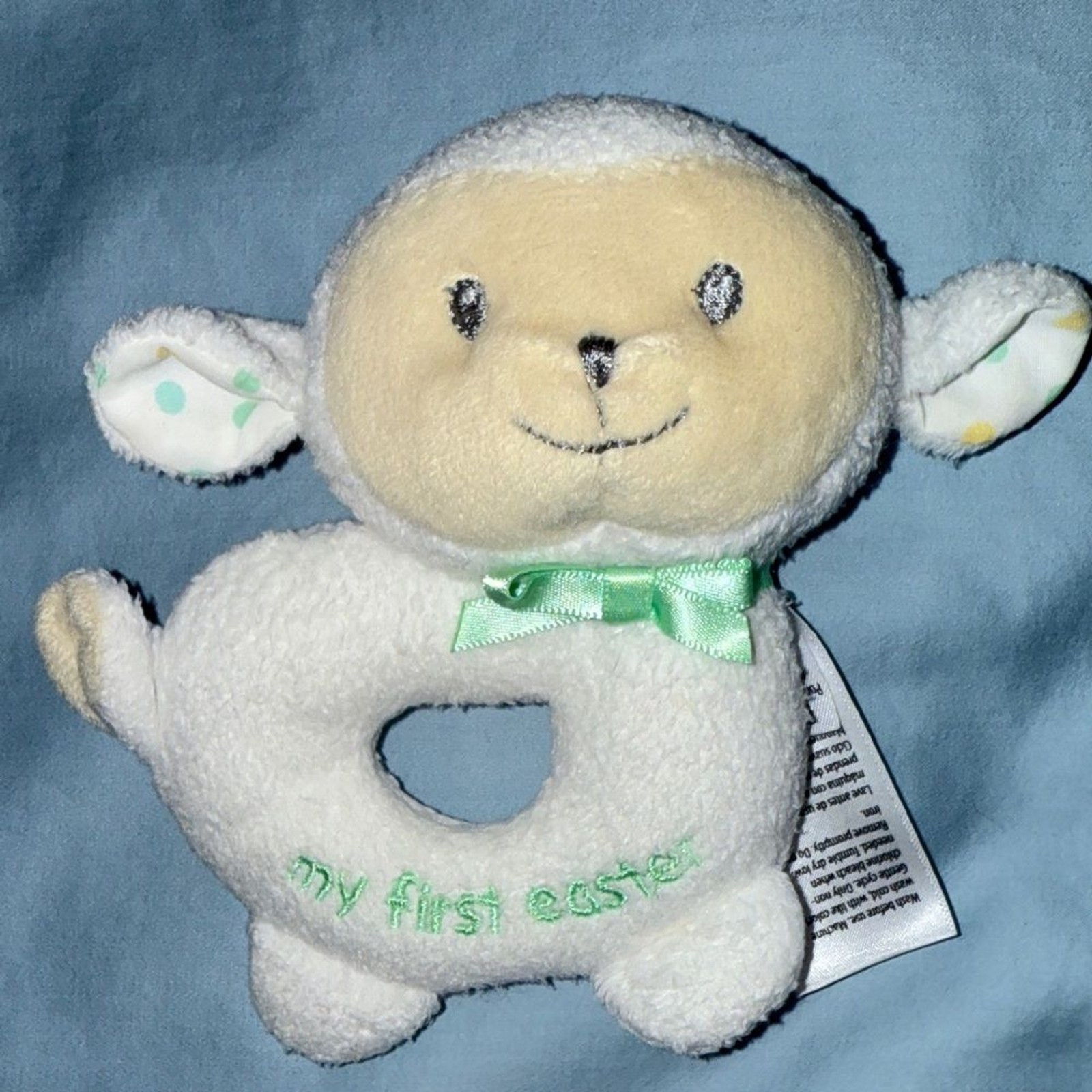 My First Easter soft baby Rattle, Magic Years  gift for baby, 1st Easter Lamb