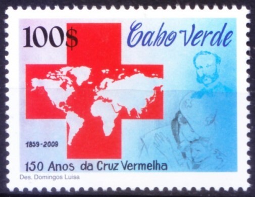 Cape Verde 2009 MNH 1v, Red Cross, Henri Dunant, Maps