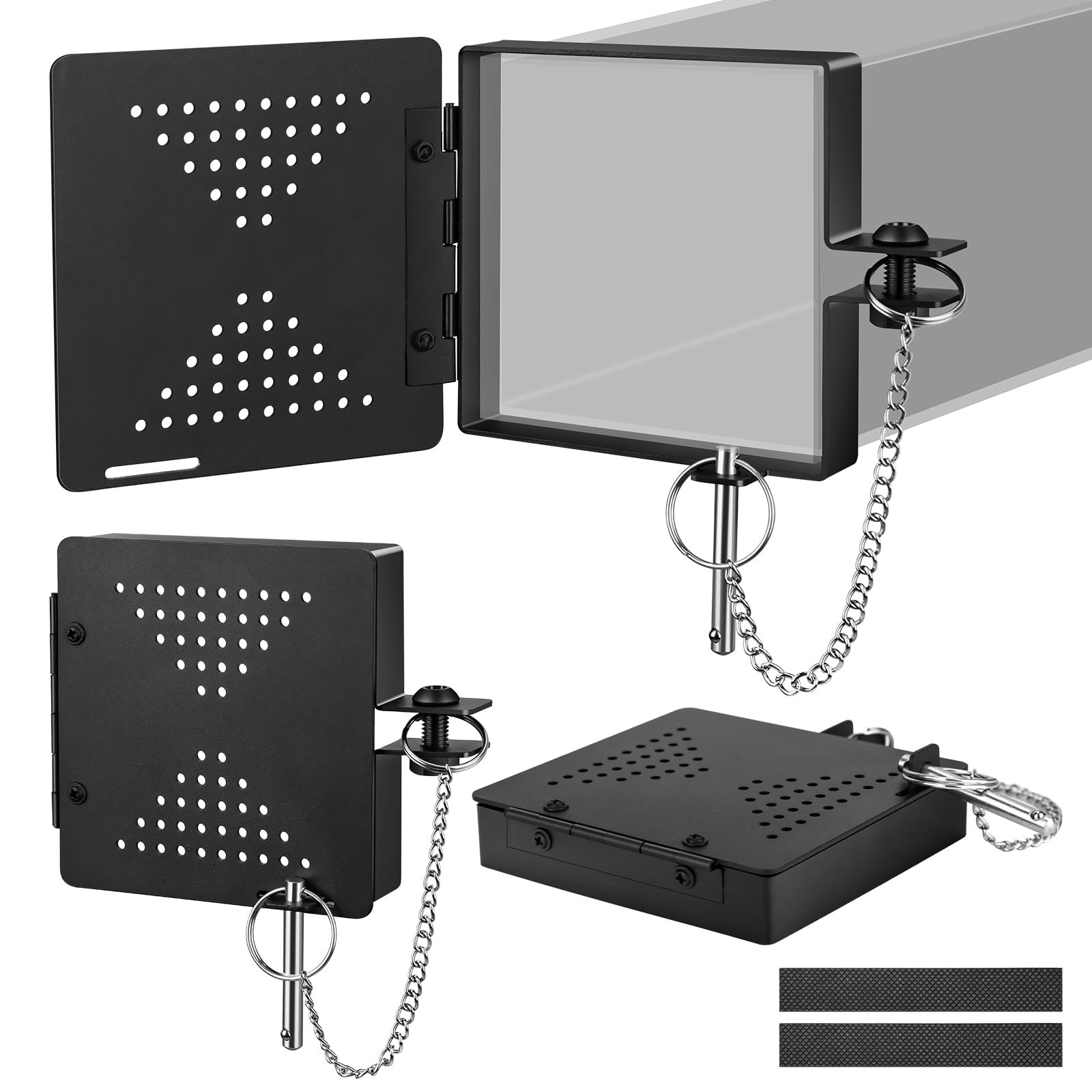 Homgaty RV Bumper End Cap Fits Standard 4-Inch Square Camper Bumpers, 2 Pack... 