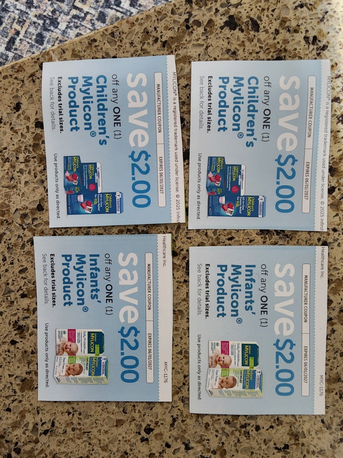 4 Mylicon Products $2.00 Off 1 Item