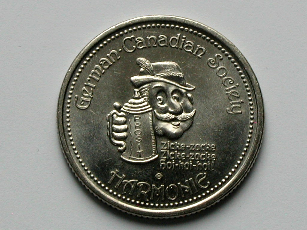 Regina SK CANADA 1982 German-Canadian Society Trade DOLLAR Token with Beer Stein