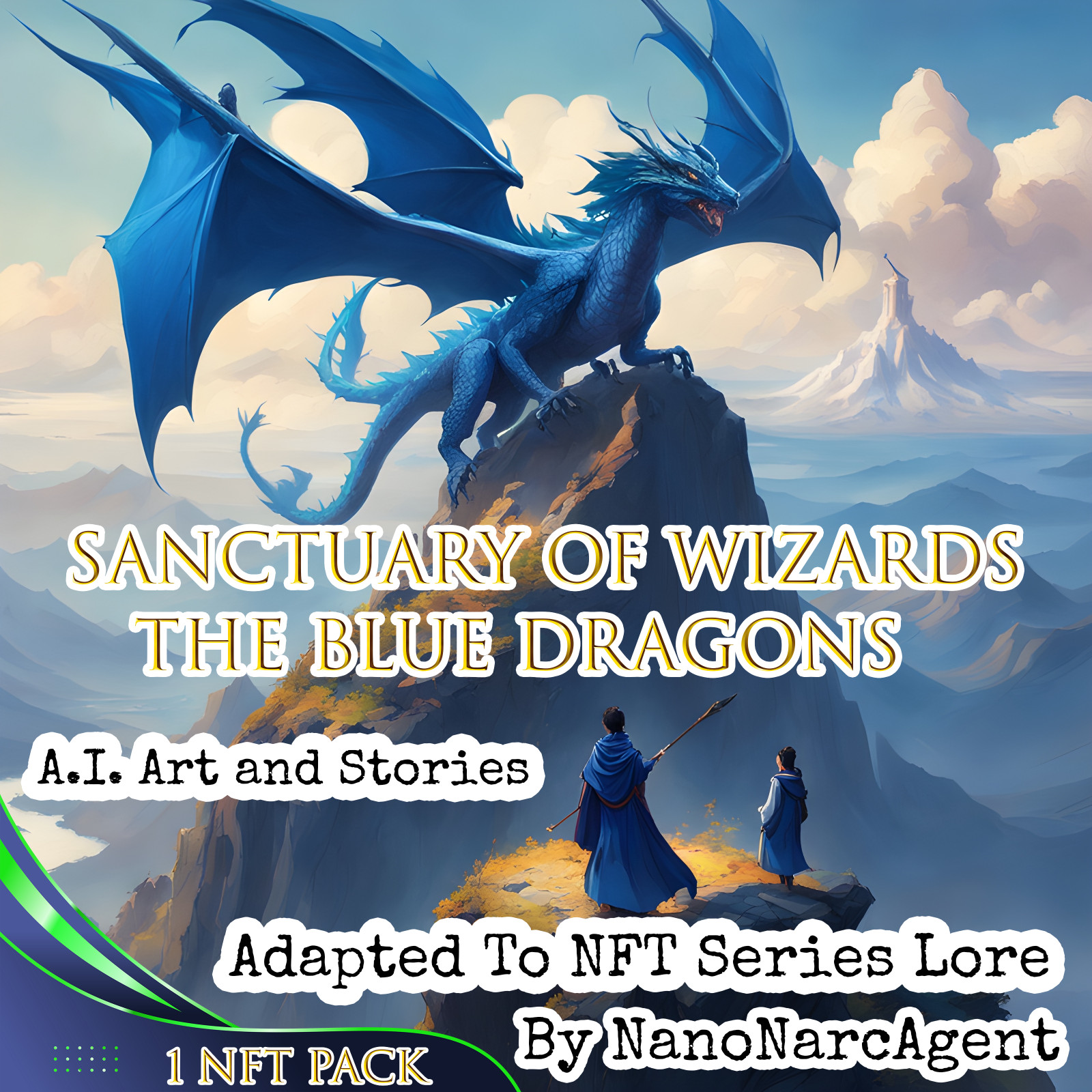 Sanctuary of Wizards The Blue Dragons - WAX Blockchain 1 Pack
