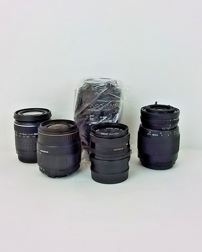 Mixed Lot of 5 SLR Lenses Sigma Olympus Quantaray #J2771