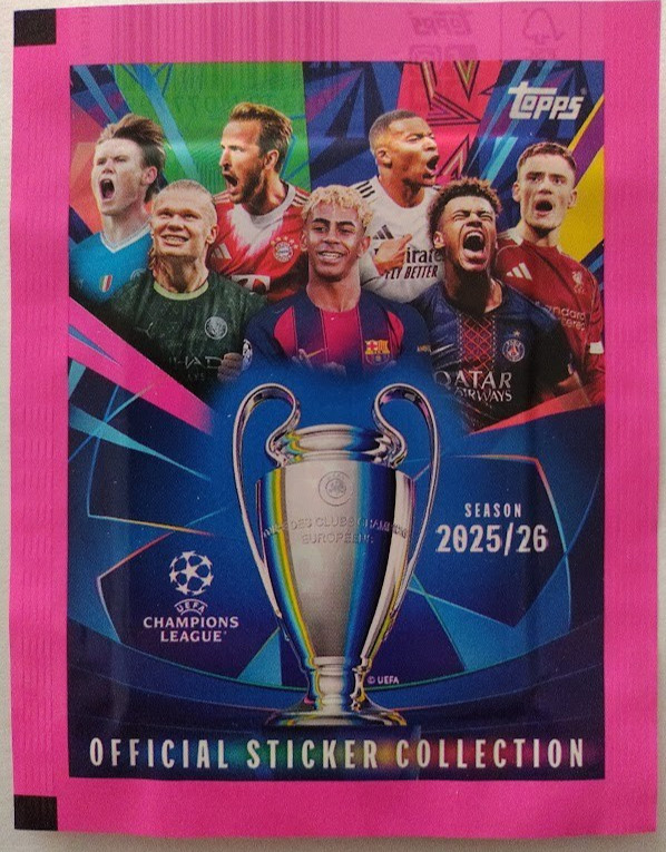 Italy 2025/26 TOPPS UEFA CHAMPIONS Sticker Pack