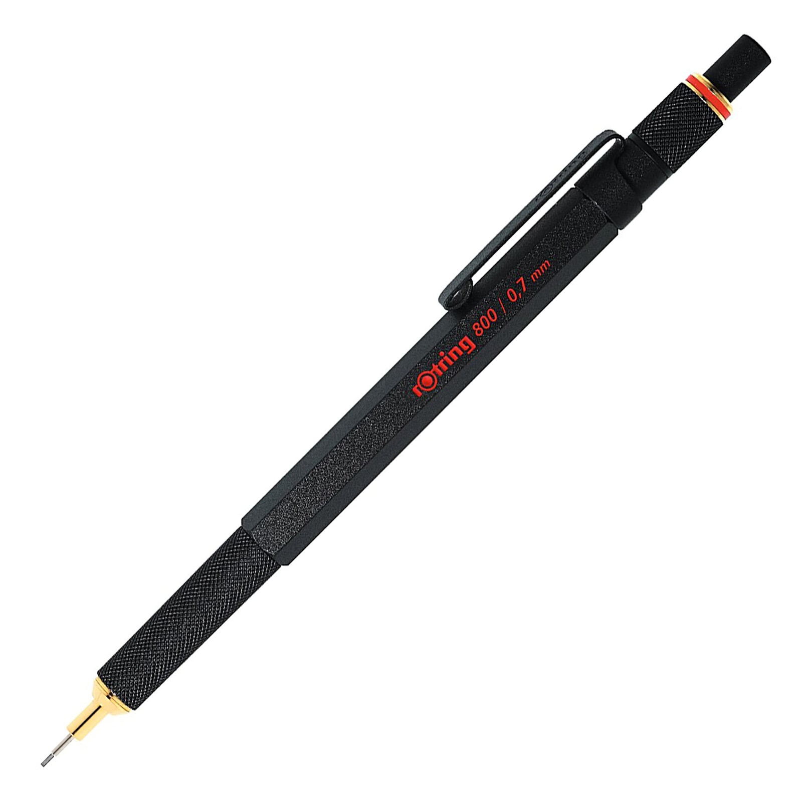 rOtring 800 Mechanical Pencil   HB 0.7 mm   Black Metal Barrel 0.7 mm Pencil Bla