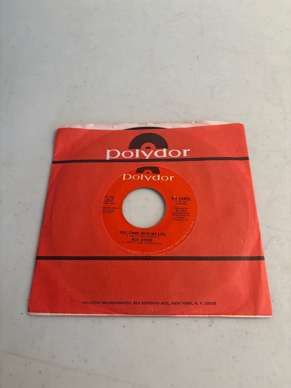 ROY AYERS 45 FREAKY DEAKY / YOU CAME INTO MY LIFE POLYDOR VG+ SOUL BOOGIE