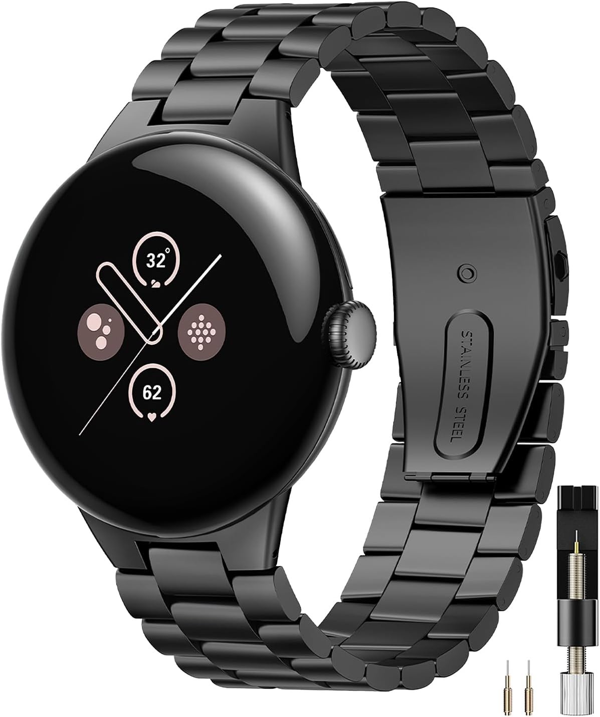 Metal Strap Compatible with Google Pixel Watch 4 45mm No Gap