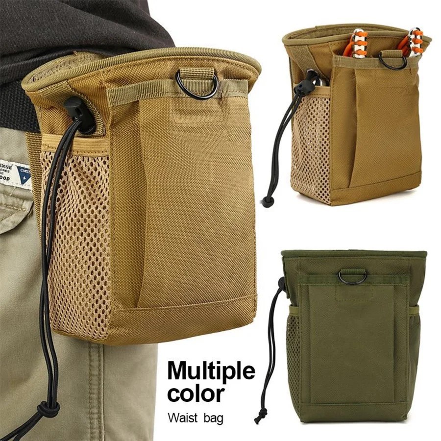Tactical Molle Dump Pouch Drawstring Magazine Dump Bag Utility Belt Ammo Pouch