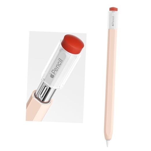  Silicone Case Compatible with Apple Pencil (USB-C),Protective Vintage Pink
