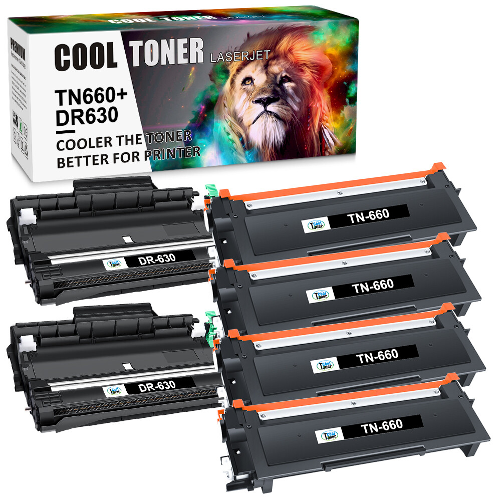 TN660 Toner Cartridge DR630 Drum Compatible With Brother HL-L2340DW L2540DW Lot