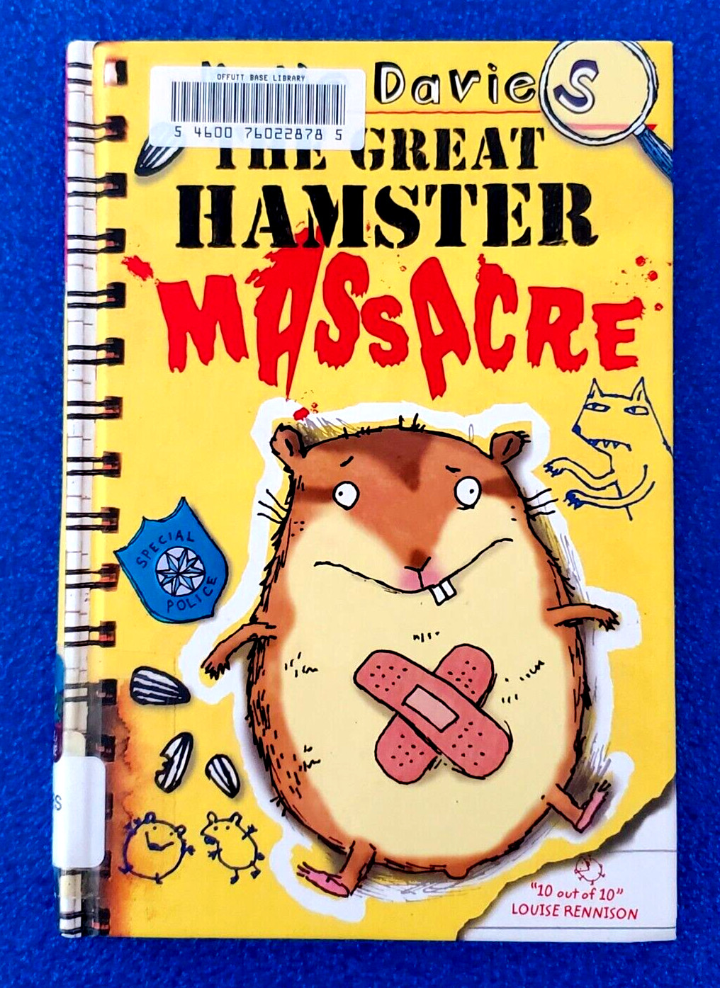 THE GREAT HAMSTER MASSACRE HARDCOVER CHILDREN'S NOVELS FREE SHIPPING FICTION