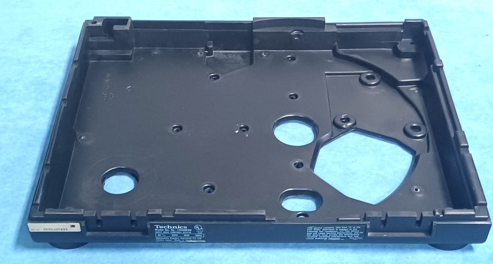 GENUINE Technics SL-1200MK3D Rubber Base Bottom Cover (GOOD CONDITION)