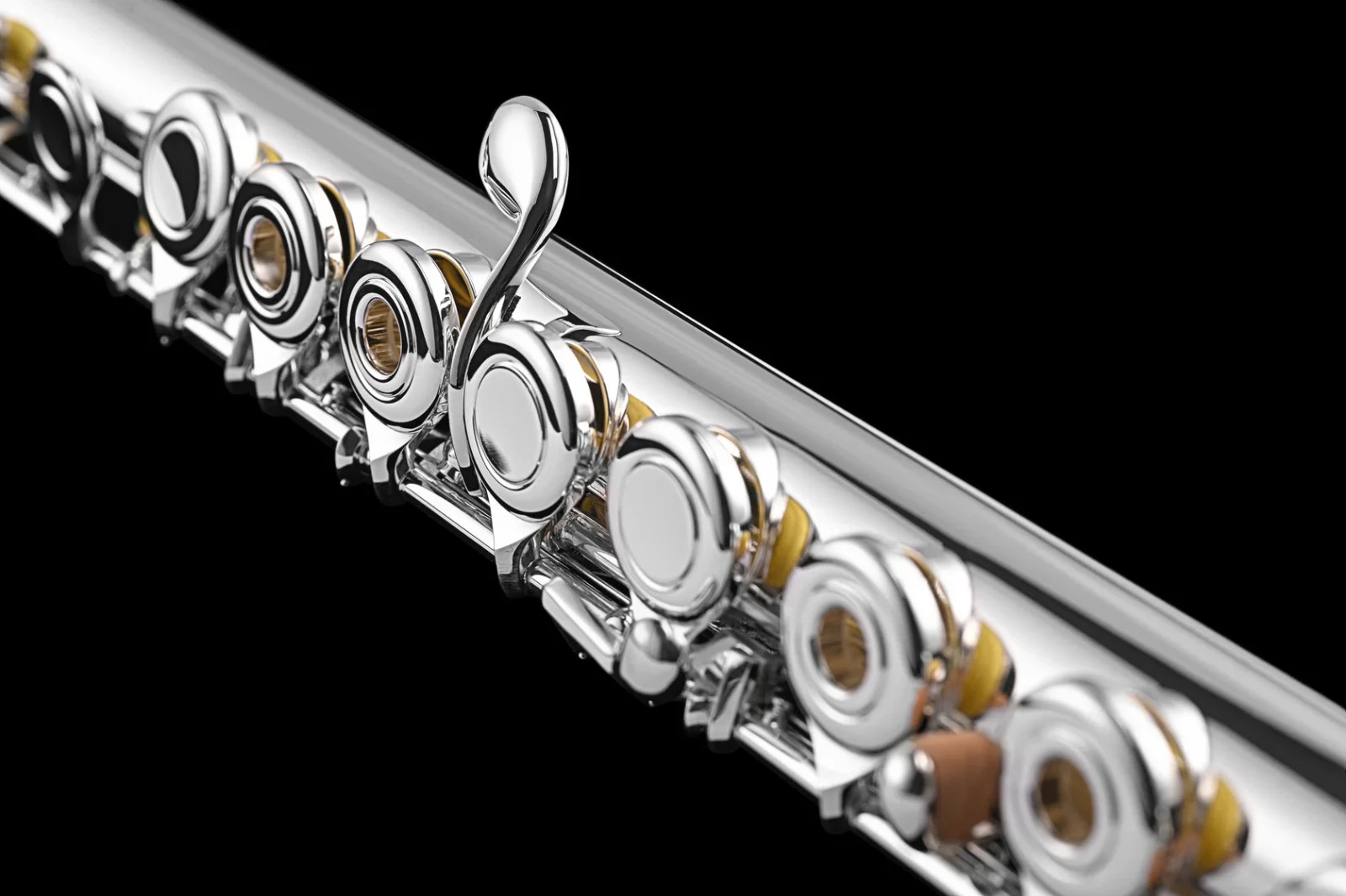 Di Zhao DZ 401 Student Flute/Open Hole/Y-arms/All Silver Plated Offset G  B-Foot