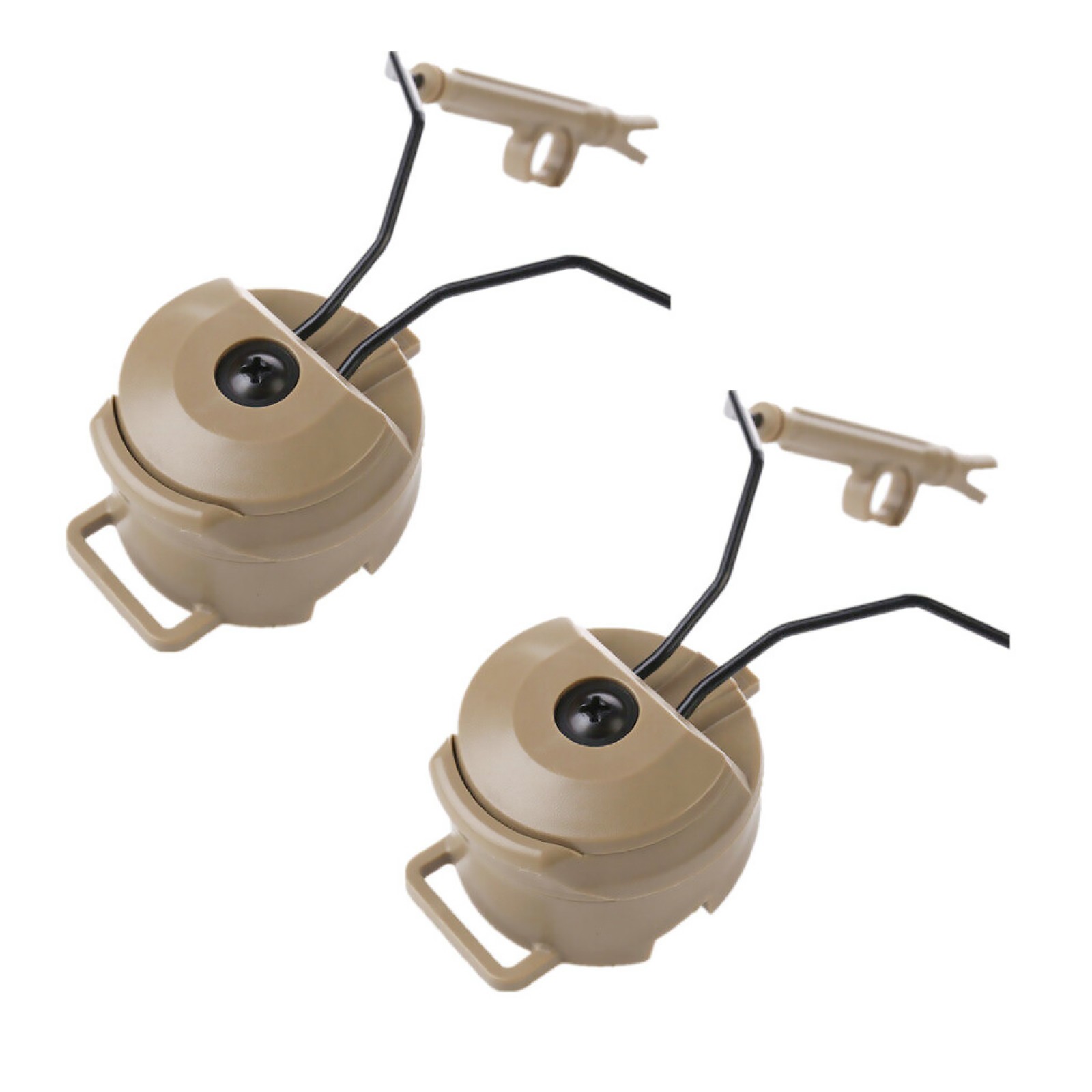 2x Tactical Military Headset Rail Adapter for FAST/ ACH / MICH / Sordin Helmet A