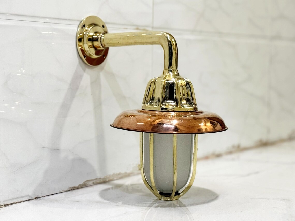 Nautical Wall Sconce Light Set of 10 | Bulkhead Marine Lamp | Wall Light Fixture