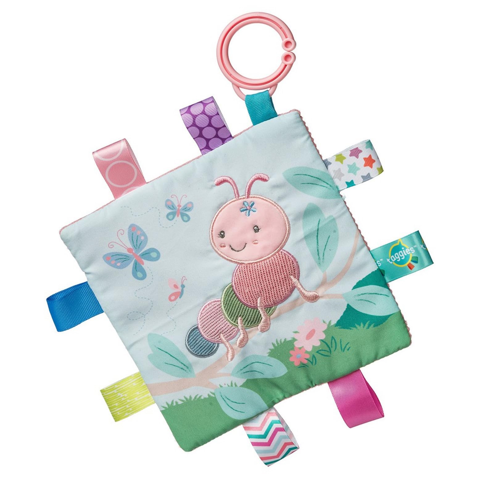 Taggies Crinkle Me Toy with Baby Paper 6.5 x 6.5-Inches, Camilla Caterpillar 