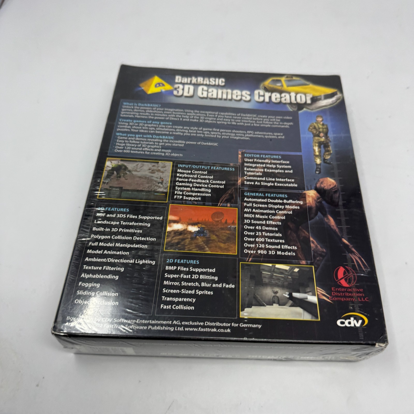 DarkBASIC 3D Games Creator New in Box Vintage SEALED