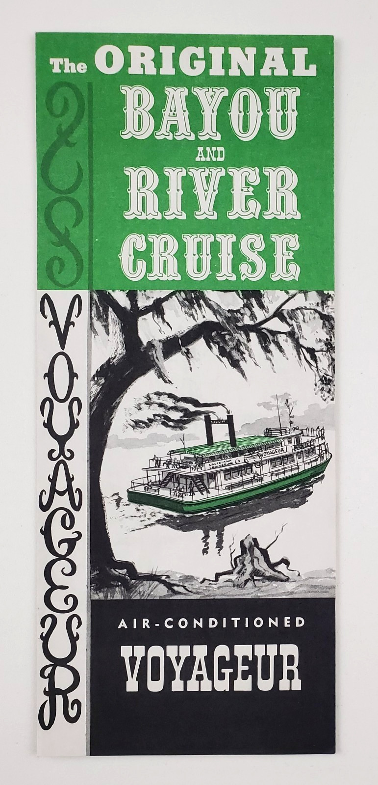 1970s New Orleans Louisiana Voyageur Bayou River Cruise Vintage Travel Brochure