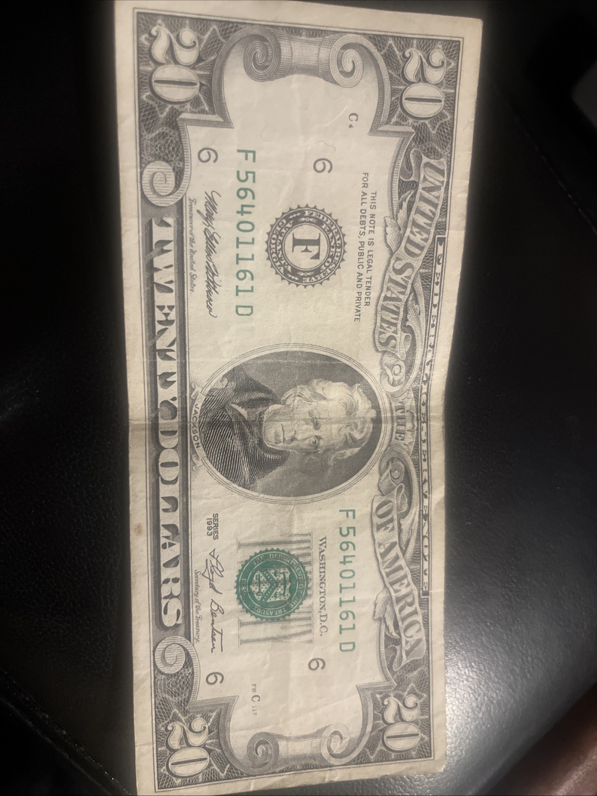 Vintage 1993 Series $20 Dollar Bill