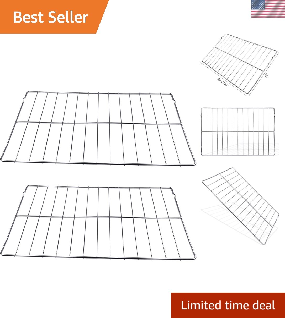 New Upgraded Range Oven Rack 316496201, Stainless Steel Replacement Parts, su...